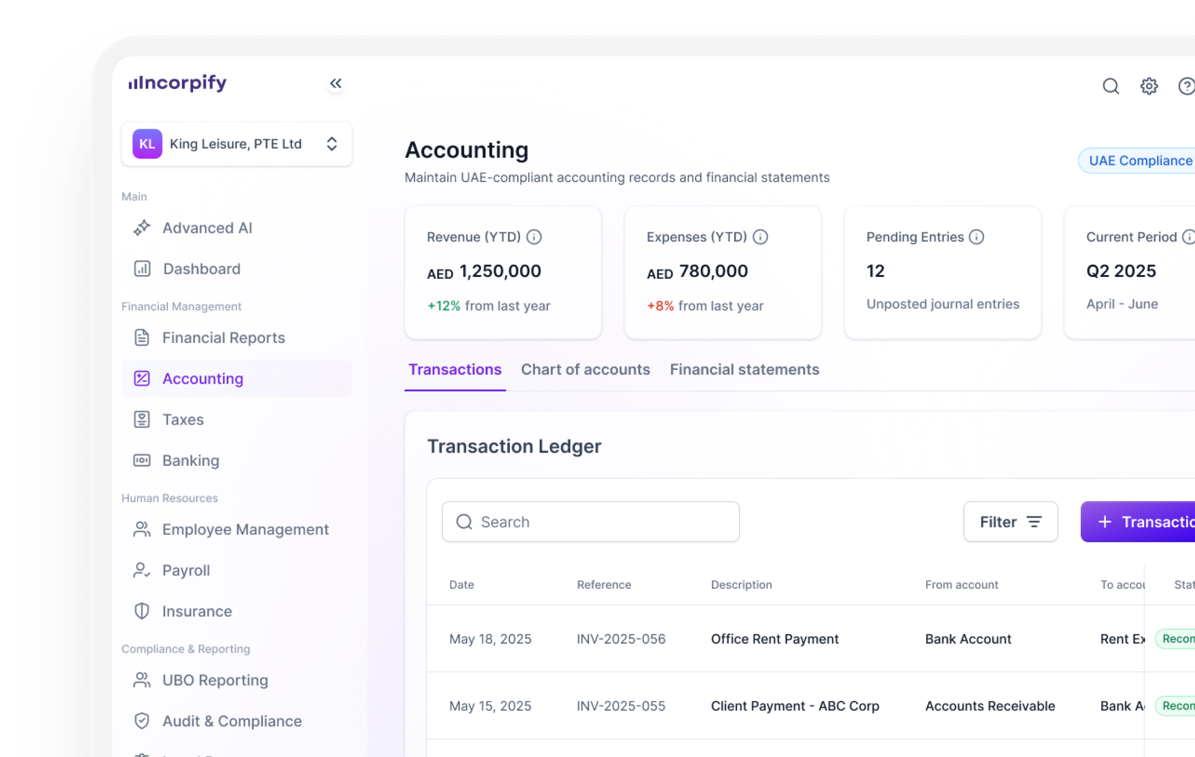 Incorpify platform preview